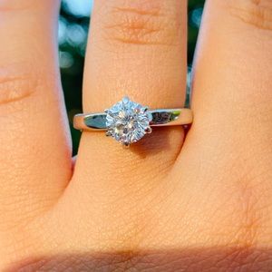Sold! .70ct I SI1 SITARA diamond solitaire 18kw